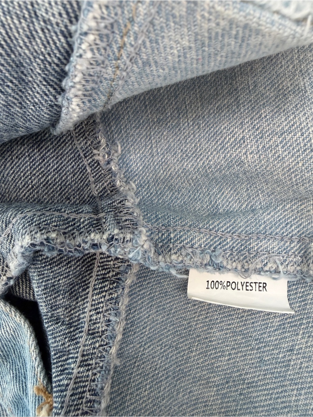 PINK RIPPLE DENIM VEST PATCHWORK MEDIUM - Picture 7 of 7